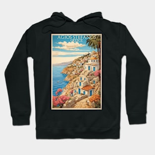 Agios Stefanos Vintage Tourism Travel Hoodie